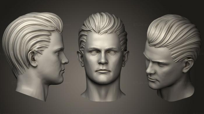 Anatomy of skeletons and skulls (Ready Male Head, ANTM_0956) 3D models for cnc